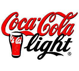 Coca-Cola Light logo设计欣赏 足球和娱乐相关标志 - Coca-Cola Light下载标志设计欣赏