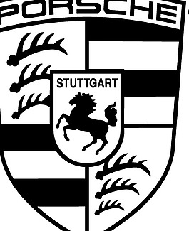 Porsche logo设计欣赏 保时捷标志设计欣赏