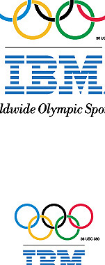 IBM Olympic games A logo设计欣赏 IBM的奥运会标志设计欣赏