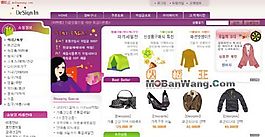 韩国女性服饰预订网站模板