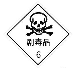 矢量危险品标识剧毒品标识包装标识