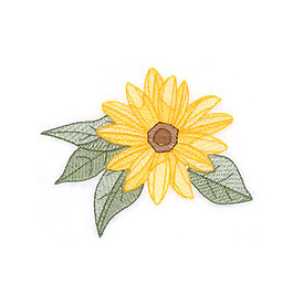 绣花 花朵 树叶 免费素材