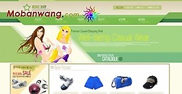 运动休闲服饰商城网页模板