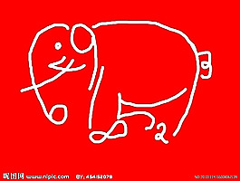数字大象图片