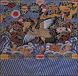 刺绣 仙鹤 祥云 云纹 免费素材