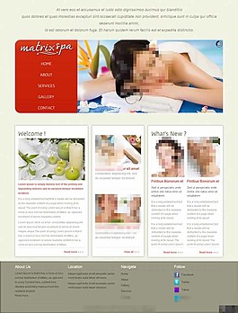 SPA主题响应式矩阵网页模板