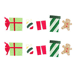 绣花 花边 生活元素 圣诞节 礼物 免费素材