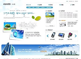 国际商务视野网页模板