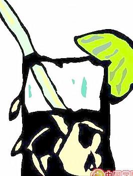 饮料饮品卡通漫画