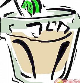 饮料饮品卡通漫画