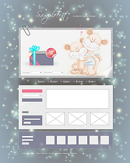 向量的购物车网站设计模板