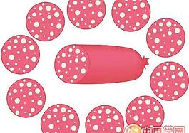 香肠食物卡通漫画