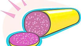 香肠食物卡通漫画