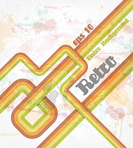 怀旧背景矢量画插图