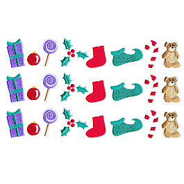 绣花 花边 圣诞节 礼物 棒棒糖 免费素材