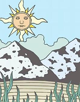 自然风景矢量图