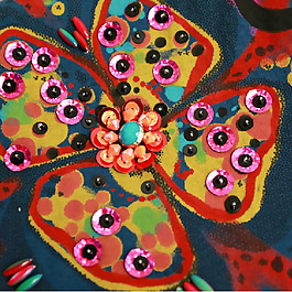 亮片 花朵 免费素材