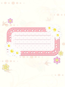 花朵矢量抽象框架