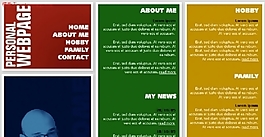 欧美个人网页模板