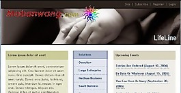生命线主题网页模板