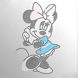 烫钻 米老鼠 米妮 蝴蝶结 免费素材