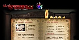 古典风格玄幻网页模板