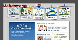 欧美慈善机构网页模板