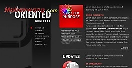 黑色团队计划BLOG网页模板