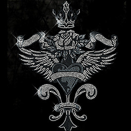 烫钻 徽章标记 心形 翅膀 缎带 免费素材