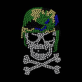 烫钻 士兵 骷髅 骨头 灵异 免费素材