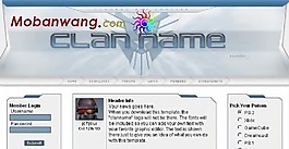 游戏帮会网站模板