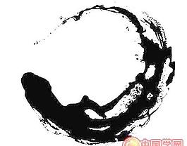 墨点水墨线条素材