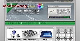 欧美游戏论坛网页模板