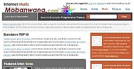 网络音乐信息网页模板