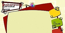 个人卡通主页网页模板