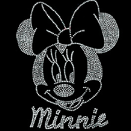 烫钻 米妮 米老鼠 文字 英文 免费素材