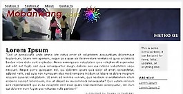 地铁主题BLOG网页模板