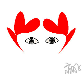 手绘面具图片