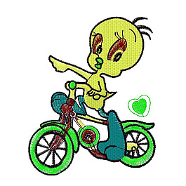 绣花 翠弟 自行车 心形 免费素材