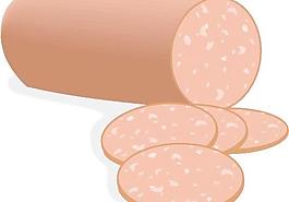 香肠食物卡通漫画