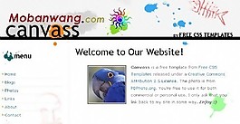 水彩涂鸦信息网页模板