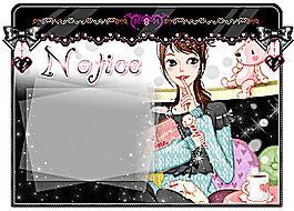 动态时尚女孩公告图片