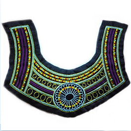 领边 绣花 民族风 免费素材