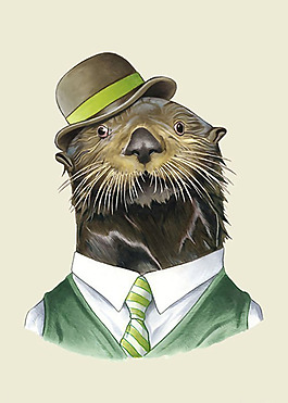 位图 插画 动物 鲨鱼 西装 免费素材位图 插画 动物 狮子 西装 免费