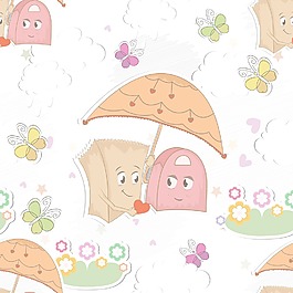 卡通元素花纹矢量元素