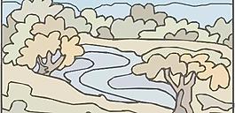 自然风景矢量图