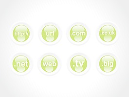 Web 2的0个绿色图标系列1