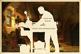 位图 插画 拼贴 人物 剪影 免费素材