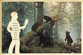 位图 插画 拼贴 人物 剪影 免费素材