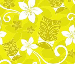 韩国水墨花纹图片下载